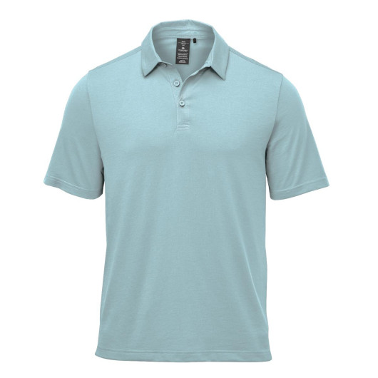 Mens Settebello Polos Ice Blue